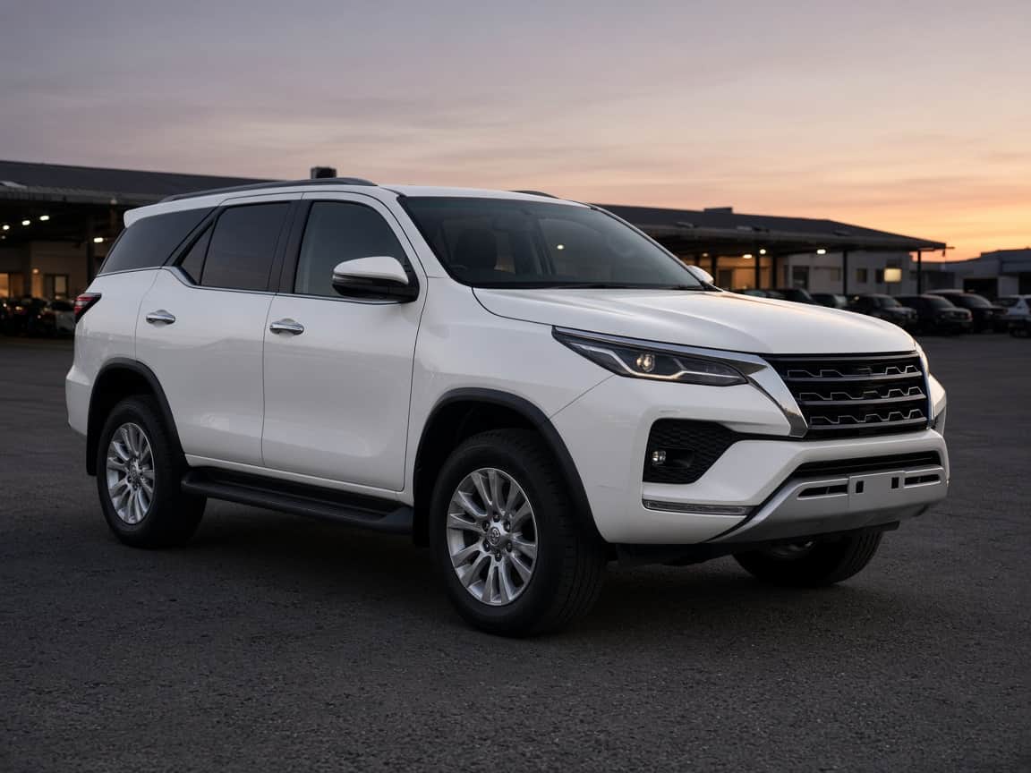 Toyota Fortuner at dusk