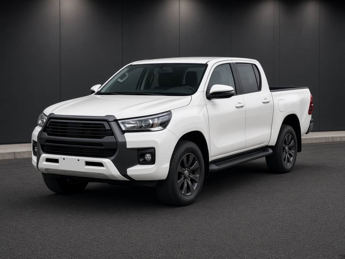 Toyota Hilux on the dealership lot
